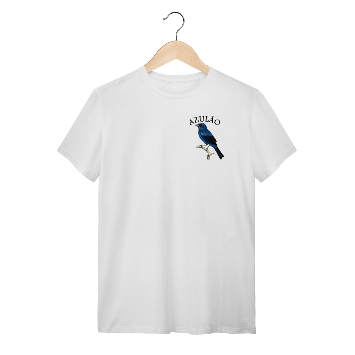 CAMISETA QUALITY AZULÃO BOLSO E COSTAS