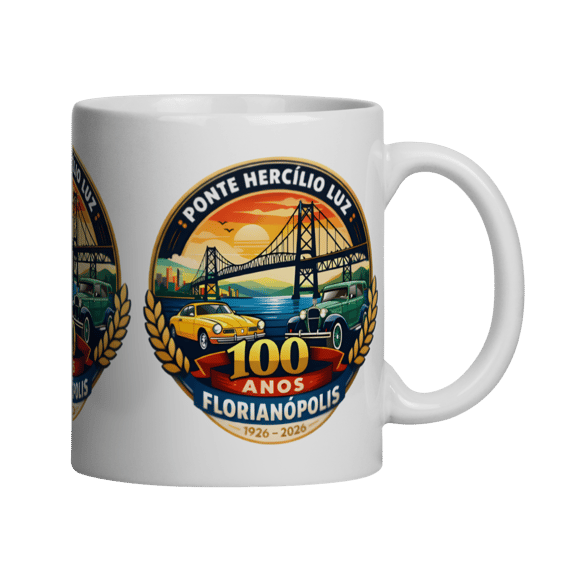 CANECA PONTE HERCILIO LUZ 100 ANOS