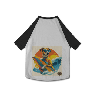 Camiseta Pet Dog Surfista