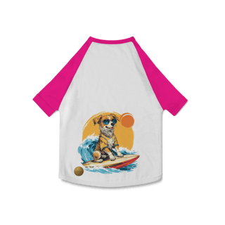 Nome do produto Camiseta Pet Dog Surfista