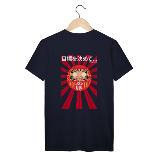 Nome do produto Camiseta Daruma - Defina sua meta! (Costas)