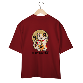 Nome do produto Camiseta Over Maneki Neko (Costas)