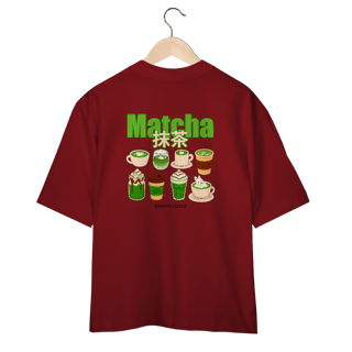 Nome do produto Camiseta Over Matcha (Costas)