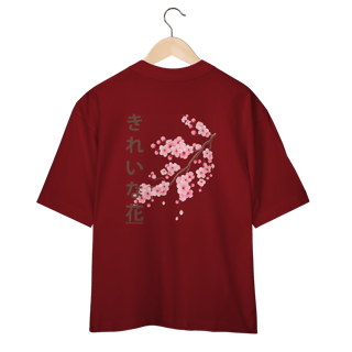 Nome do produto Camiseta Over Cerejeira Sakura (Costas)