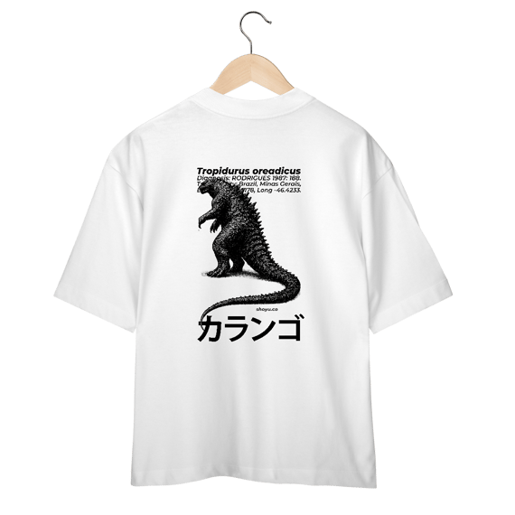 Camiseta Over Kaiju do Cerrado (Costas)