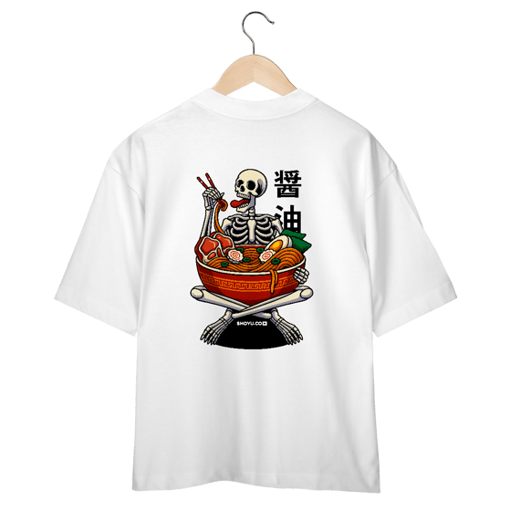 Camiseta Over Skull Lamen (Costas)