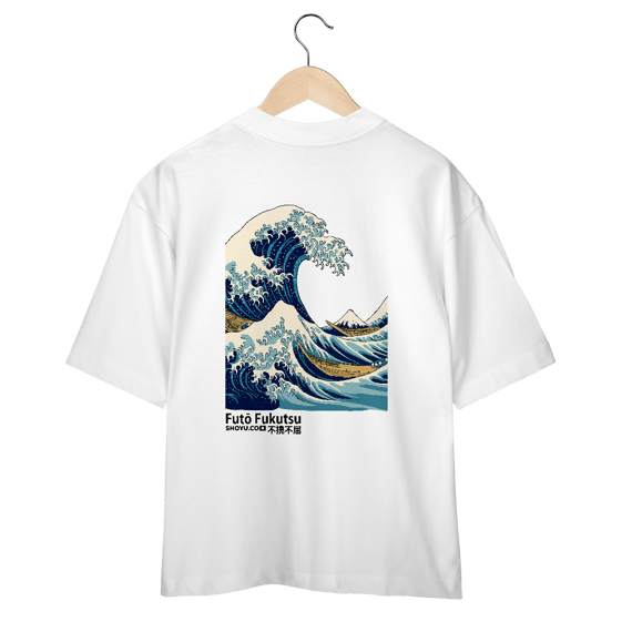 Camiseta Over Kanagawa a Grande Onda (Costas)