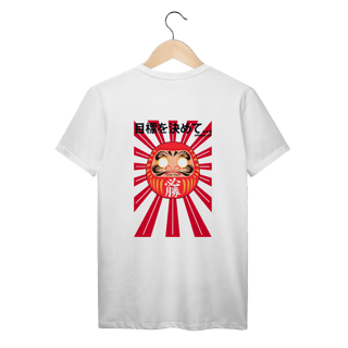 Nome do produto Camiseta Daruma - Defina sua meta! (Costas)