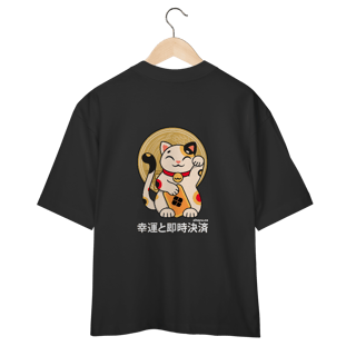 Nome do produto Camiseta Over Maneki Neko (Costas)