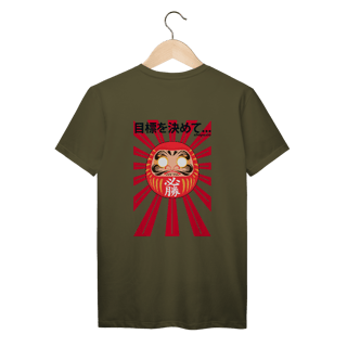 Nome do produto Camiseta Daruma - Defina sua meta! (Costas)