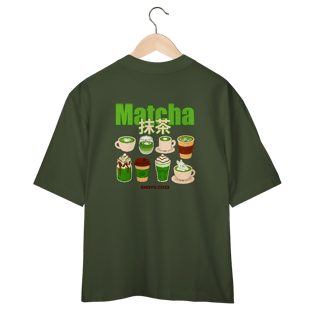 Nome do produto Camiseta Over Matcha (Costas)