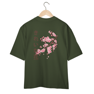 Nome do produto Camiseta Over Cerejeira Sakura (Costas)