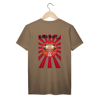 Nome do produto Camiseta Daruma - Defina sua meta! (Costas)