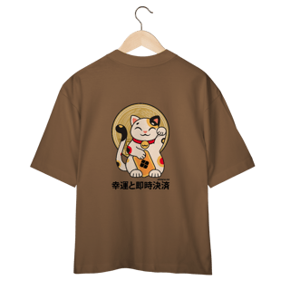 Nome do produto Camiseta Over Maneki Neko (Costas)