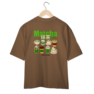 Nome do produto Camiseta Over Matcha (Costas)