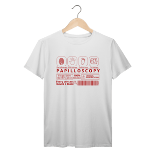 Nome do produto Camisa Papiloscopia (vermelho)