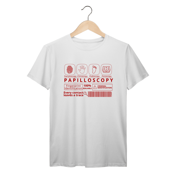 Camisa Papiloscopia (vermelho)
