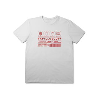 Nome do produto Camisa Papiloscopia (vermelho)