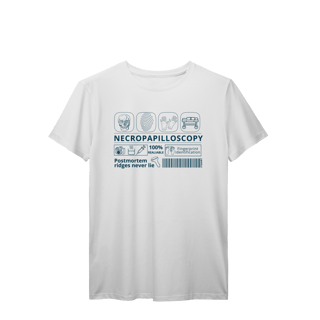 Nome do produto Camisa Necropapiloscopista (azul)