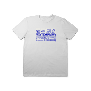 Nome do produto Camisa Comunicação Social (azul)