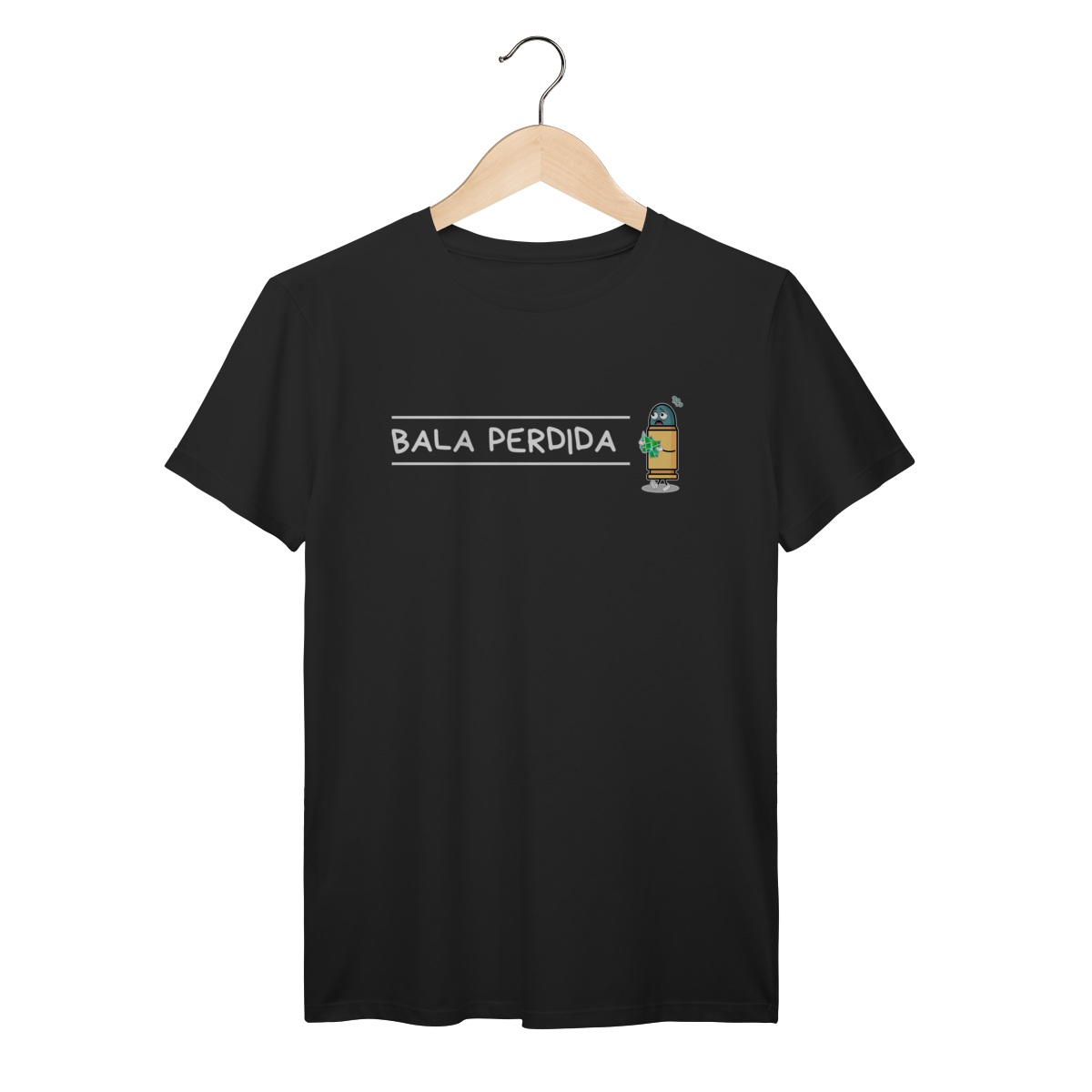 Nome do produto: Camisa Bala Perdida Escrito