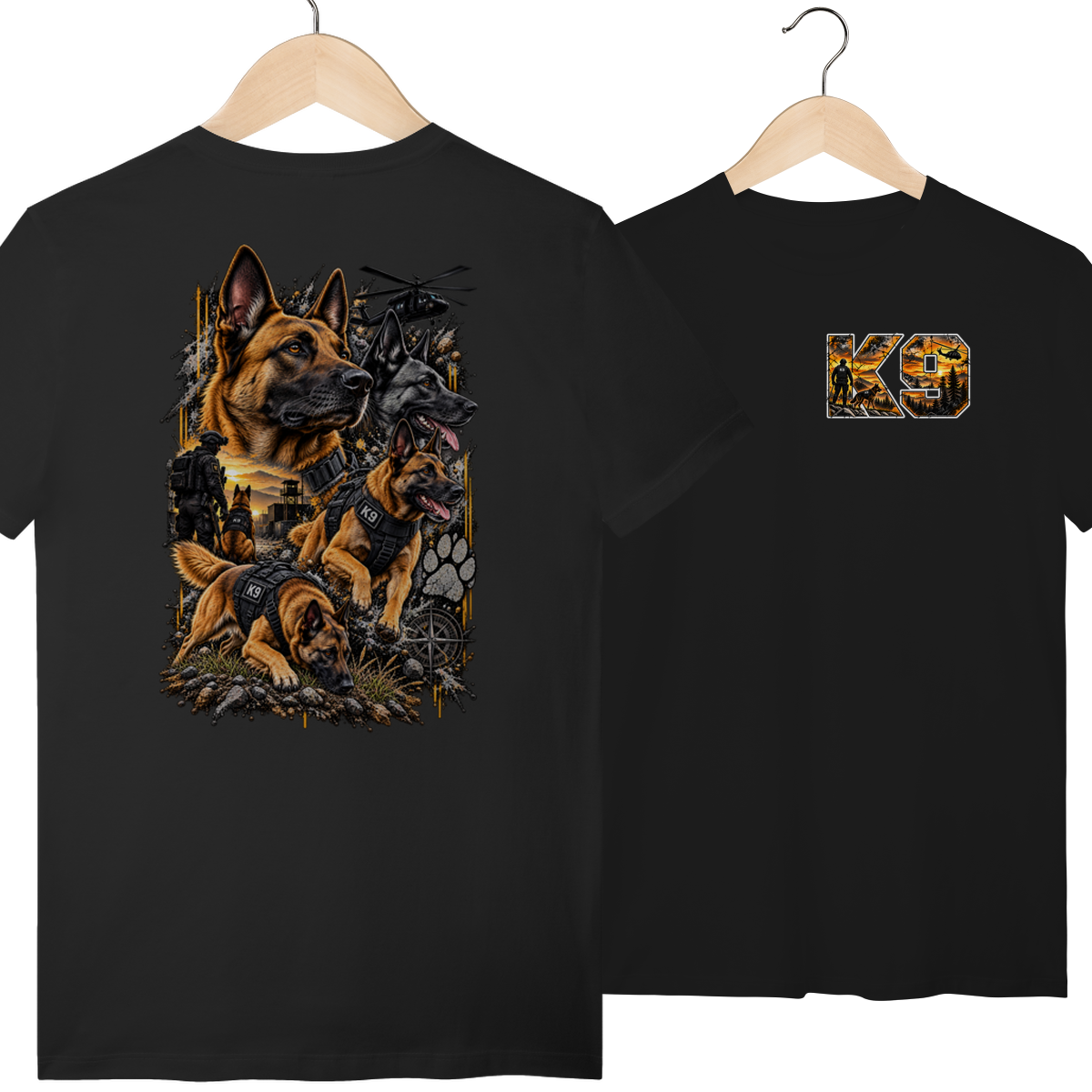 Camisa K9 Malinois Costas