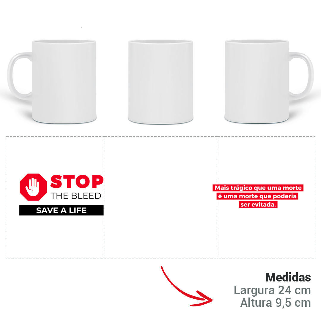 Nome do produto: Xícara - Stop the Bleed
