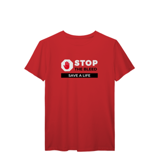 Nome do produto Camisa Vermelha - Stop the Bleed