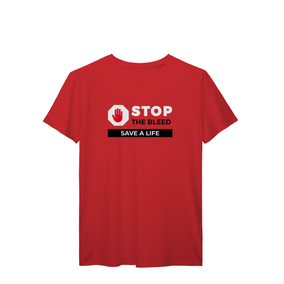 Camisa Vermelha - Stop the Bleed