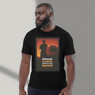 Nome do produto Camisa - Orgulho em servir, pronto para salvar