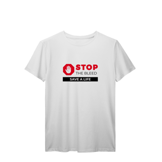 Nome do produto Camisa Branca e Preta - Stop the Bleed