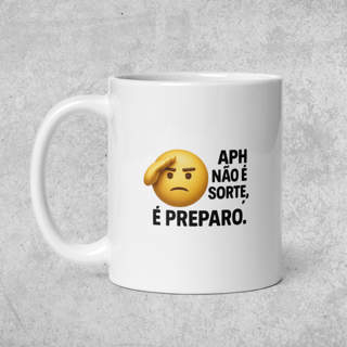Nome do produto Xícara - APH não é sorte, é preparo