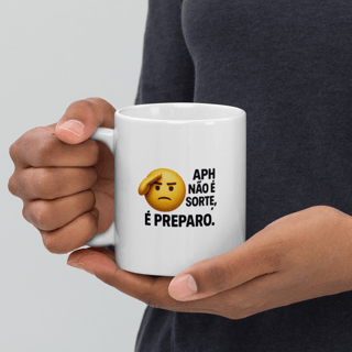 Nome do produto Xícara - APH não é sorte, é preparo