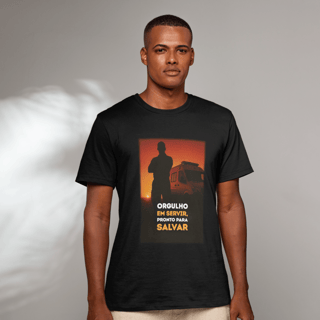 Nome do produto Camisa - Orgulho em servir, pronto para salvar