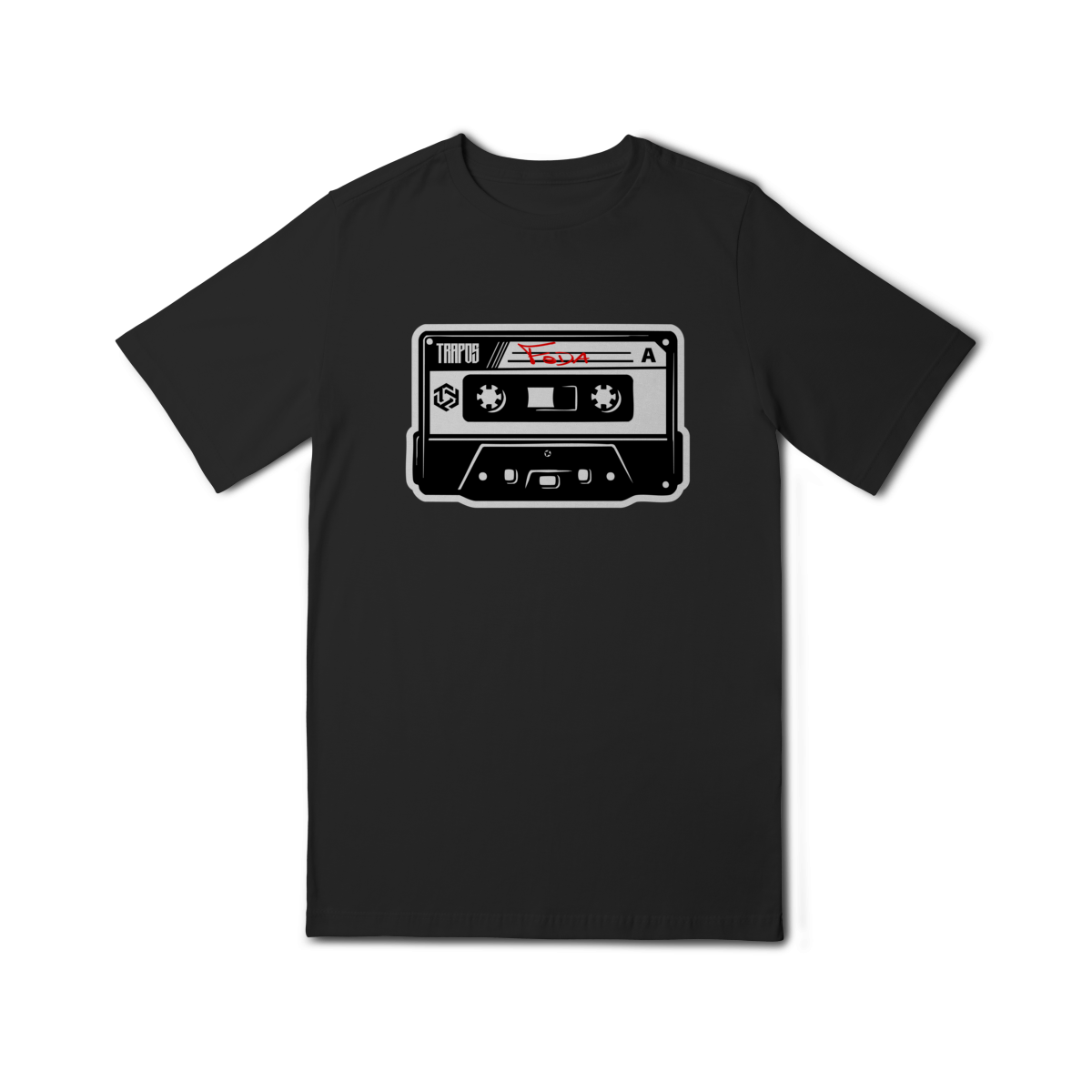 Nome do produto: Camiseta Trapos Fita k7 Infantil (10 a 14)