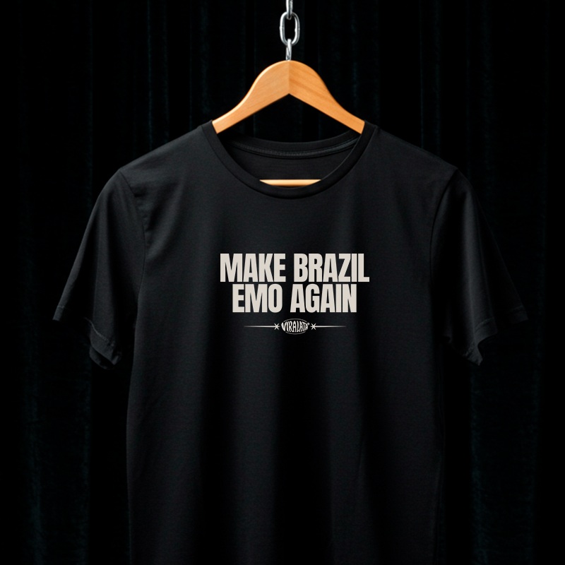 Nome do produto: Camiseta Make Brazil Emo Again