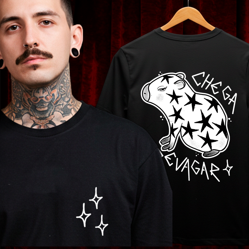 Nome do produto: Camiseta Chega Devagar