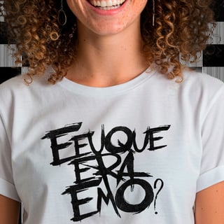 Nome do produto Camiseta E Eu Que Era Emo