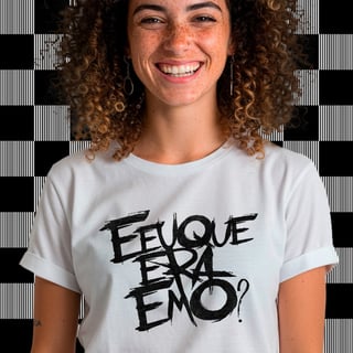 Nome do produto Camiseta E Eu Que Era Emo