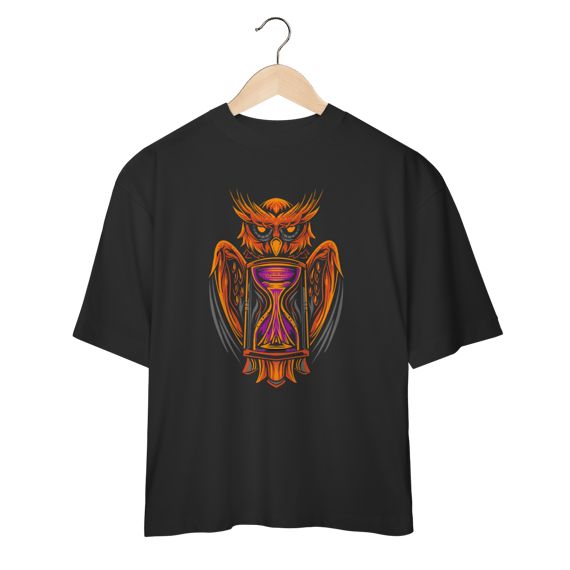 Camiseta Oversized Coruja Streetwear