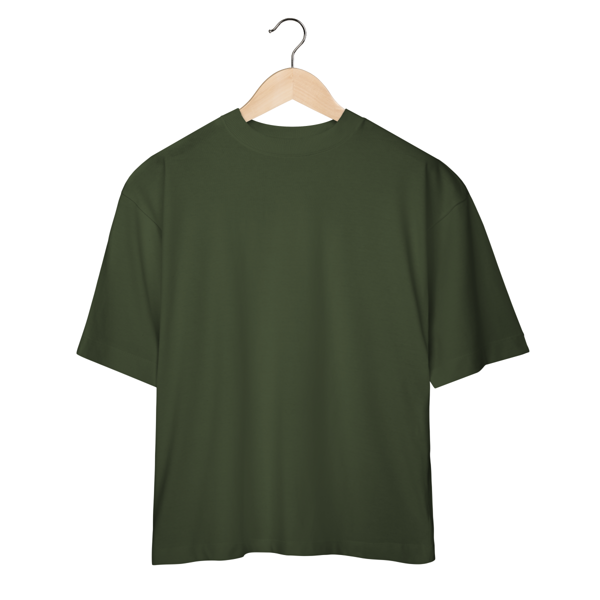 Nome do produto: Camiseta Oversized Verde Minimalista