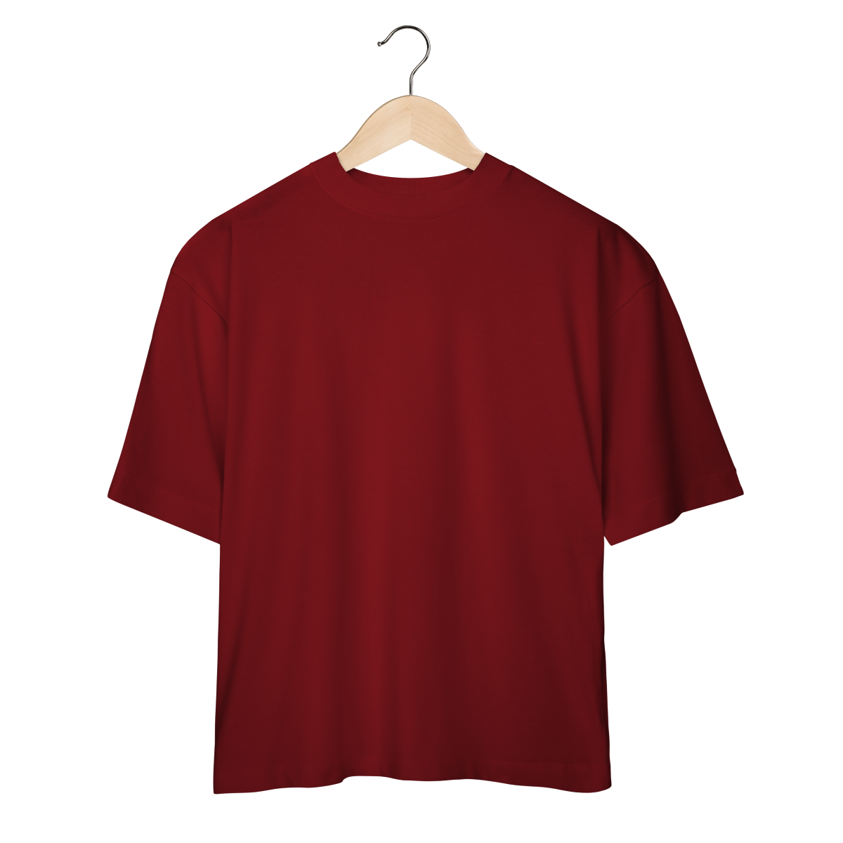 Nome do produto: Camiseta Oversized Vinho Minimalista