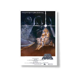 Nome do produto Pôster Vintage – Star Wars (1977) – Clássico Sci‑Fi para Decoração