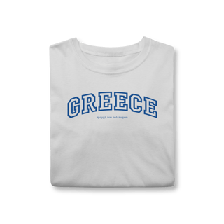 Nome do produto T-Shirt College Greece – Estilo Universitário