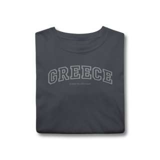 Nome do produto T-Shirt College Greece – Estilo Universitário