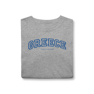 Nome do produto T-Shirt College Greece – Estilo Universitário