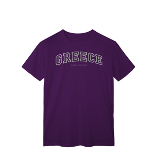 Nome do produto T-Shirt College Greece – Estilo Universitário