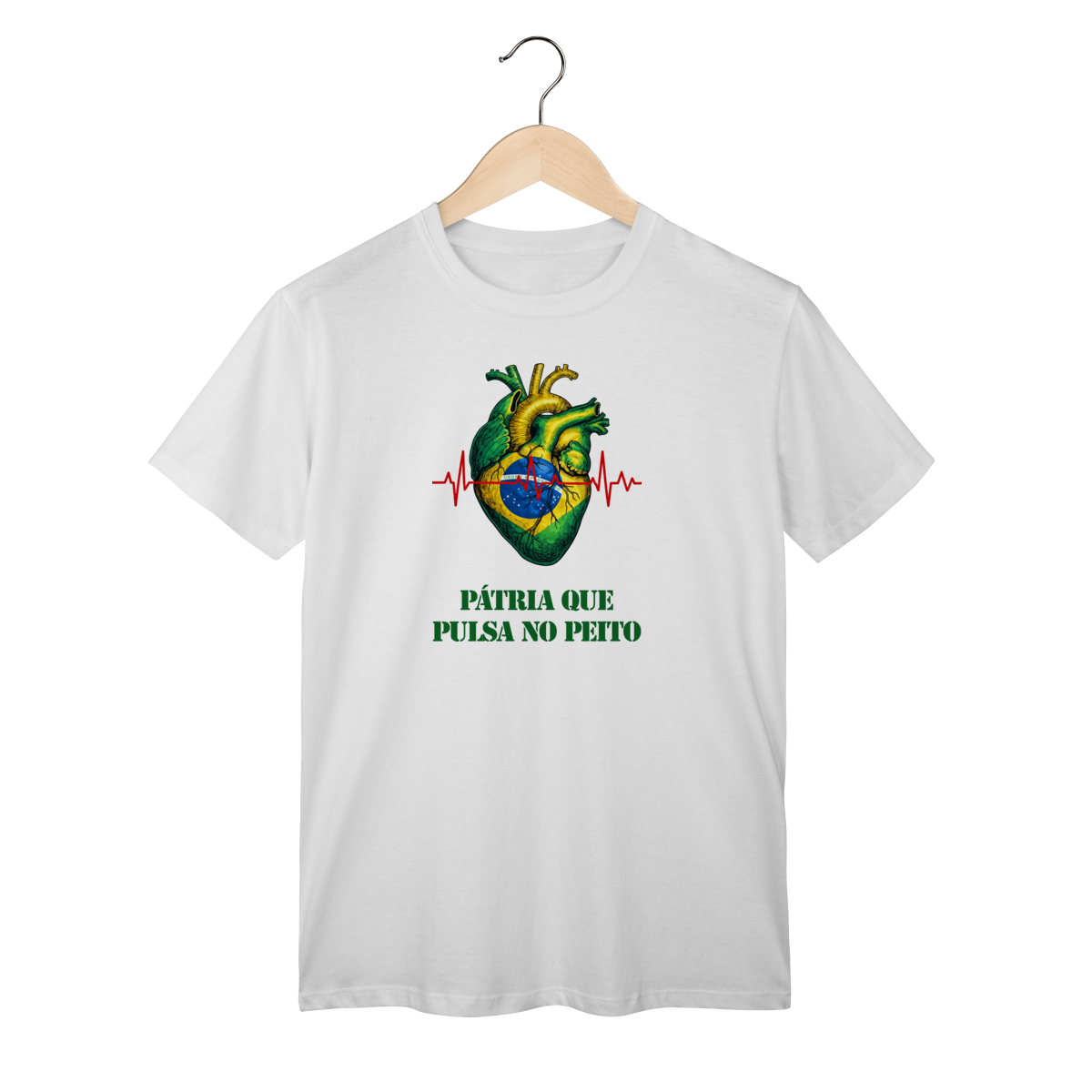 Nome do produto: Camisa | Pátria que Pulsa no Peito