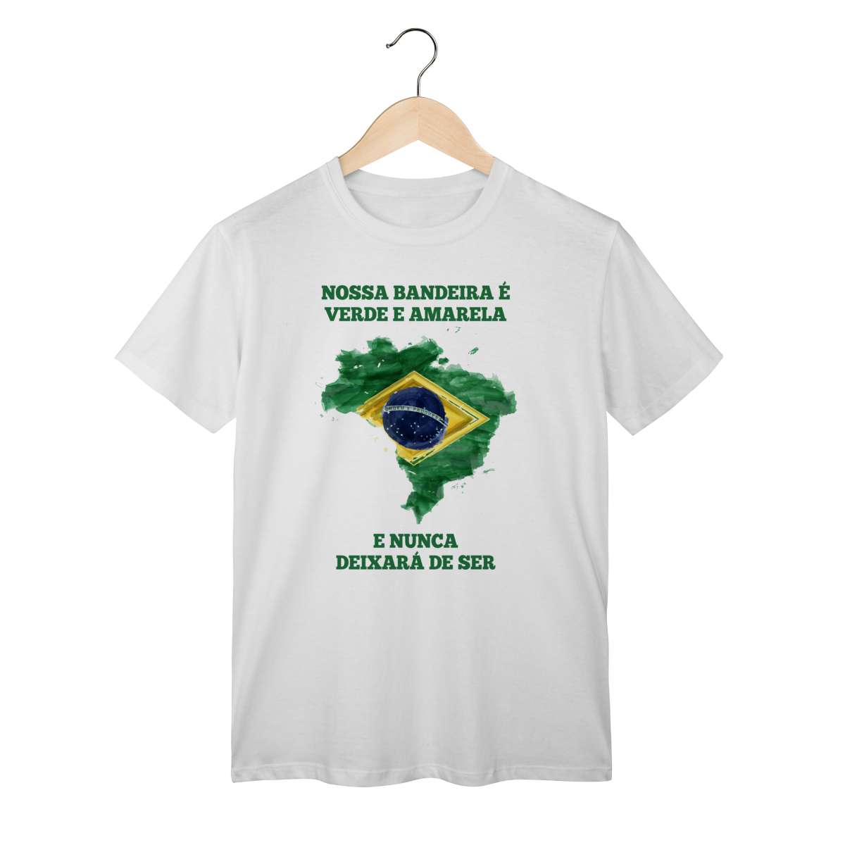 Nome do produto: Camisa | Nossa Bandeira é Verde e Amarela