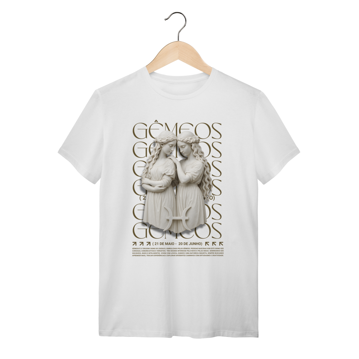 Camiseta Gêmeos Branca